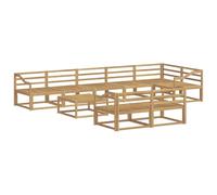 vidaXL Ensemble de canapés d'extérieur 9 pcs Blanc 79 x 79 x 37 cm, Canapé d'extérieur Moderne, Salon Durable, Coin détente, mobilier résistant aux intempéries, Parfait pour Relaxer