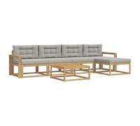 vidaXL Ensemble de canapés d'extérieur, Ensemble de Salon rérouté, canapé sectionnel Moderne, mobilier de Jardin résistant aux intempéries, Bois d'acacia