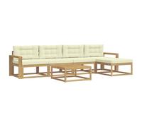 vidaXL Ensemble de canapés d'extérieur, Ensemble de Salon rérouté, canapé sectionnel Moderne, mobilier de Jardin résistant aux intempéries, Bois d'acacia