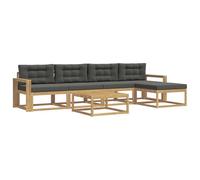 vidaXL Ensemble de canapés d'extérieur, Ensemble de Salon rérouté, canapé sectionnel Moderne, mobilier de Jardin résistant aux intempéries, Bois d'acacia