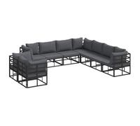 vidaXL Ensemble de canapés d'extérieur - Idéal pour Votre Jardin ou Votre terrasse ! Chic, Confortable et résistant aux intempéries. Modulaire, Donc Vous Pouvez Le Disposer comme Vous Voulez !