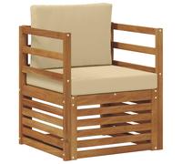 vidaXL Ensemble de canapés d'extérieur Naturel 67 x 63 x 73 cm, Canapé de Jardin, Ensemble sectionnel Moderne, Meubles de Patio résistants, Confort sur la terrasse