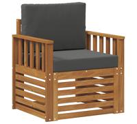 vidaXL Ensemble de canapés d'extérieur Naturel 71 x 63 x 73 cm, Canapé de Jardin, Ensemble sectionnel Moderne, Meubles de Patio résistants, Confort sur la terrasse