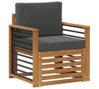 vidaXL Ensemble de canapés d'extérieur Naturel 71 x 63 x 73 cm, Canapé de Jardin, Ensemble sectionnel Moderne, Meubles de Patio résistants, Confort sur la terrasse