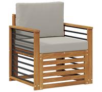 vidaXL Ensemble de canapés d'extérieur Naturel 71 x 63 x 73 cm, Canapé de Jardin, Ensemble sectionnel Moderne, Meubles de Patio résistants, Confort sur la terrasse