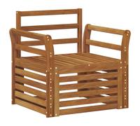 vidaXL Ensemble de canapés d'extérieur Naturel 75,5 x 63 x 73 cm, Canapé de Jardin, Ensemble sectionnel Moderne, Meubles de Patio résistants, Confort sur la terrasse