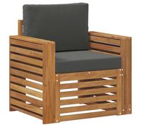 vidaXL Ensemble de canapés d'extérieur Naturel 79 x 63 x 73 cm, Canapé de Jardin, Ensemble sectionnel Moderne, Meubles de Patio résistants, Confort sur la terrasse