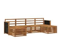 vidaXL Ensemble de canapés en bois d'acacia massif, canapé moderne pour patio, meuble sectionnel durable, confortable Set de terrasse
