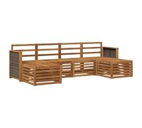 vidaXL Ensemble de canapés en bois d'acacia massif, canapé moderne pour patio, meuble sectionnel durable, confortable Set de terrasse