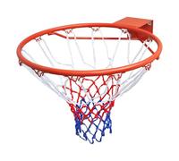 vidaXL Ensemble de Cerceau Panier Basket-Ball avec Filet Orange 45 cm Jeu Cour