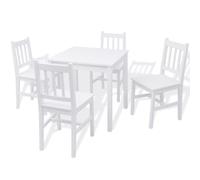 vidaXL Ensemble de cinq tables de salle à manger en pin blanc