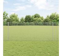 vidaXL Ensemble de clôture de jardin 2 pièces Acier galvanisé 10 x 1 m 3336327