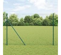 Vidaxl Ensemble De Clôture Ensemble De 2 Vert Métal 25m X 1.5m Durable