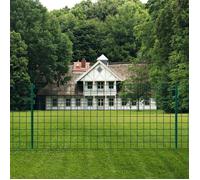 vidaXL Ensemble de Clôture Euro 20x1,5 m Acier Vert Grillages de Maille Jardin 142813
