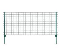 vidaXL Ensemble de clôture Euro 20 x 1,2 m - Acier vert, grillage pour jardin