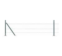 vidaXL Clôture avec poteaux Vert 0,5 x 25 m Acier revêtu de PVC