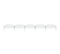 vidaXL ensemble de clôtures de jardin à arc 77,3 x 26 cm vert