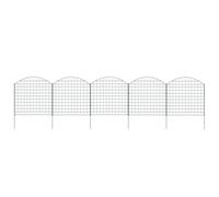 vidaXL ensemble de clôtures de jardin à arc 77,5 x 78,5 cm vert
