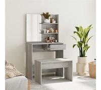 Ensemble de coiffeuse Sonoma gris 74,5x40x141 cm3114145