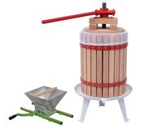 vidaXL ensemble de concasseurs et de presses à fruits et vins 2 pièces