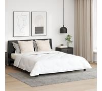 Vidaxl Ensemble De Couette 3 Pcs Blanc 240 X 200 Cm Microfibre