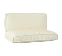 Vidaxl Set De Coussins Pallet 2 Pièces Crème En Tissu Oxford