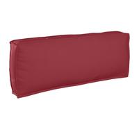 Vidaxl Ensemble De Coussins De Palette Set De 2 Rouge Vin Polyester Rouge