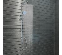vidaXL ensemble de douche à double soufflet avec douche en acier inoxydable