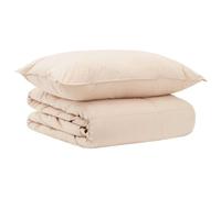 vidaXL Ensemble de Duvet 2 pc 140 x 200 cm Toutes saisons Beige