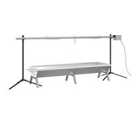 vidaXL Ensemble de grille et de plateau automatique pour barbecue inox