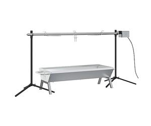 vidaXL Ensemble de grille et de plateau automatique pour barbecue inox