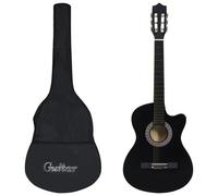 Vidaxl Ensemble De Guitare Découpée Classique 12 Pcs 6 Cordes Noir 38