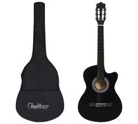 Vidaxl Ensemble De Guitare Découpée Classique 12 Pcs 6 Cordes Noir 38