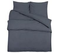 Vidaxl Ensemble De Housse De Couette Anthracite 220x240 Cm Coton