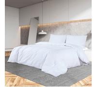 Ensemble de housse de couette Blanc 140x200 cm Microfibre