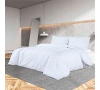 vidaXL Ensemble de housse de couette Blanc 140x200 cm Microfibre136026