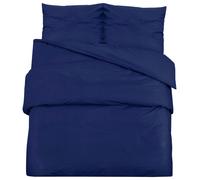 Ensemble de housse de couette Bleu marine 200x200 cm Coton Bleu G
