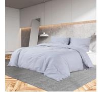 Vidaxl Ensemble De Housse De Couette Gris 155x220 Cm Microfibre Légère