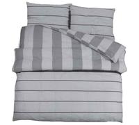 vidaXL Ensemble de housse de couette gris 200 x 200 cm en coton