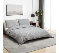 Vidaxl Ensemble De Housse De Couette Gris 200x220 Cm Coton