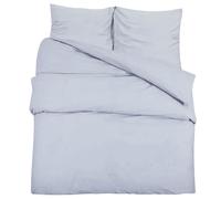 Vidaxl Ensemble De Housse De Couette Gris 220x240 Cm Microfibre Légère