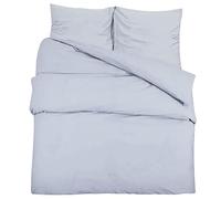 vidaXL Ensemble de Housse de Couette Gris 220x240 cm Microfibre légère