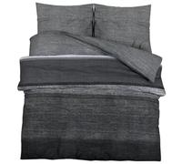 vidaXL Ensemble de Housse de Couette Gris foncé 260x220 cm Coton