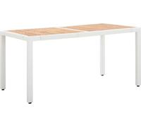 vidaXL Salon de jardin 7 pcs Résine tressée Blanc