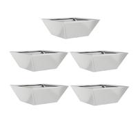 vidaXL Ensemble de jardinières en Acier galvanisé, parfaites pour l'intérieur et l'extérieur, Taille Moyenne de 40 x 15 cm. Elles sont résistantes aux UV et Ont Un Joli Design Contemporain, idéales p