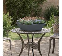 Vidaxl Ensemble De Jardinières En Plastique Anthracite Plastique