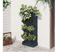 vidaXL Ensemble de jardinières verticales 152207 4 pcs PP Anthracite