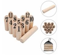 vidaXL Ensemble de jeu de Kubb à chiffres Bois