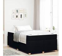 vidaXL Ensemble de lit complet Noir 120 x 190 cm avec un matelas en mousse haute densité et un cadre en contreplaqué mate. 3399344