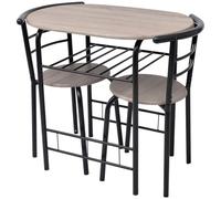 vidaXL Ensemble de meuble pour salle à manger MDF Noir